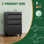 3 Drawer Mobile File Cabinet with Lock,Under Desk Metal Filing Cabinets for Home Office Organizer Letters/Legal/A4((Fully Assembled-Black)