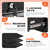 Lateral File Cabinet 2 Drawer, Black Metal File Cabinets for Home Office, Locking File Cabinet for Letter/Legal/F4/A4 Size, Easy Assembly