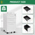 3 Drawer Slim File Cabinet, Mobile File Cabinet with Lock for Home Office, Rolling Narrow File Cabinet, Under Desk Locking Filing Cabinet on Wheels for Legal/Letter/A4 File(Unassembled,White)