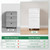 3 Drawer Slim File Cabinet, Mobile File Cabinet with Lock for Home Office, Rolling Narrow File Cabinet, Under Desk Locking Filing Cabinet on Wheels for Legal/Letter/A4 File(Unassembled,White)