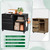 3 Drawer File Cabinet with Lock,Mobile Lateral Filing Cabinet with Side Hook for Letters/Legal/A4, Metal Printer Stand Storage Cabinets with Shelves for Home Office(Black)