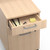 Essentials 3-Drawer Vertical File Cabinet, Letter & Legal Size Documents, Lockable & Mobile, 21.3" D x 15.6" W x 24.3" H, Natural