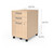 Essentials 3-Drawer Vertical File Cabinet, Letter & Legal Size Documents, Lockable & Mobile, 21.3" D x 15.6" W x 24.3" H, Natural