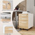 3 Drawer File Cabinet for Home Office, Under Desk Mobile Filing Cabinet with Lock for A4/Letter/Legal Size, 5 Wheel Anti-tilt Rolling File Cabinets, Fully Assembled