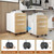 3 Drawer File Cabinet for Home Office, Under Desk Mobile Filing Cabinet with Lock for A4/Letter/Legal Size, 5 Wheel Anti-tilt Rolling File Cabinets, Fully Assembled