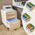 3 Drawer File Cabinet for Home Office, Under Desk Mobile Filing Cabinet with Lock for A4/Letter/Legal Size, 5 Wheel Anti-tilt Rolling File Cabinets, Fully Assembled