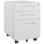3 Drawer File Cabinet for Home Office, Under Desk Mobile Filing Cabinet with Lock for A4/Letter/Legal Size, 5 Wheel Anti-tilt Rolling File Cabinets, Fully Assembled