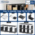 Bookcase, 18-Cube Extra Large Book Shelf, DIY Cube Storage Organizer for Bedroom, Living Room, Home Office - Black