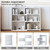 Wooden Extendable Shelf Bookcase, 3-Tier Low Bookshelf, White, S