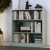 Solid Wood Bookshelf - 32” W x 36" H - 3 Shelf Bookcase - Sage, Short Bookcase with Adjustable Shelves for Living Room Display Furniture, 100% Eco-Friendly Wood, Modular Cabinets