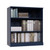 Solid Wood Bookcase - 3-Tier Floor Standing Bookshelf - 36" Short Storage Shelf, 32” W - Navy Blue, Display Furniture for Room, Renewable 100% Eco-Friendly Wood, Made in Brazil