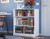 Solid Wood Bookcase - 3-Tier Floor Standing Bookshelf - 36" Short Storage Shelf, 32” Wide - White, Display Furniture for Living Room, Renewable 100% Eco-Friendly Wood, Made in Brazil