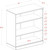 Solid Wood Bookshelf - 3 Shelf Bookcase - 36" Short Storage Cabinet 32” Wide - Espresso, Wooden Open Book Shelf w/Adjustable Shelves, 100% Eco-Friendly Wood, Modular Bookcase Units