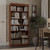 Solid Wood Bookcase – Stackable Modular 6-Tier Bookshelf - 71.5" Tall x 32" Wide – Mocha, Open Display Shelf for Living Room, Office, Renewable 100% Eco-Friendly Wood, Made in Brazil