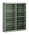12-Shelf Bookcase, 100% Solid Brazilian Pine Wood, Sage Finish, 64" Wide, 71.5" Tall, Modular Stackable, Adjustable Shelves