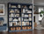12-Shelf Bookcase, 100% Solid Brazilian Pine Wood, Adjustable Shelves, 64" Wide, 71.5" Tall, Antique Blue
