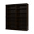 Solid Wood Bookcase - 64" Wide Wooden Book Shelf - 12-Tier Espresso Bookshelf, Modular Cabinets with Adjustable Shelves - 71.5" Tall Bookcases for Living Room - 100% Eco-Friendly Wood