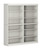 Brazilian Pine Wood Bookcase, 12 Adjustable Shelves, 64" Wide, 71.5" Tall