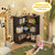 Corner Book Shelf, 4-Shelf L Shaped Corner Bookshelf with Baffle