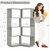 Corner Book Shelf - 5-Shelf L Shaped Corner Bookshelf with Baffle