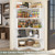 Corner Book Shelf - 5-Shelf L Shaped Corner Bookshelf with Baffle