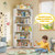 Corner Book Shelf, 6-Shelf L Shaped Corner Bookshelf with Baffle