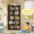 Corner Book Shelf, 6-Shelf L Shaped Corner Bookshelf with Baffle