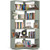 Corner Book Shelf, 6-Shelf L Shaped Corner Bookshelf with Baffle