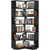 Corner Book Shelf, 7-Shelf L Shaped Corner Bookshelf with Baffle
