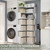 Corner Book Shelf, 7-Shelf L Shaped Corner Bookshelf with Baffle