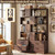 Corner Book Shelf with Drawers, Small Corner Shelf with Drawers