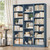 Triple Wide Bookshelf, Large Bookshelf with 17 Display Shelves