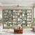 Triple Wide Bookshelf, Large Bookshelf with 17 Display Shelves