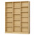 Triple Wide Bookshelf, Large Bookshelf with 17 Display Shelves