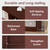 Triple Wide Bookshelf, Large Bookshelf with 17 Display Shelves