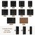 80" H Bookshelf with Adjustable Shelves and Thickened Top Panel
