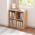 4 Cube Organizer Bookcase Oak Open Shelf