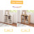 4 Cube Organizer Bookcase White Open Shelf