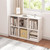 6 Cube Organizer Bookcase White Open Shelf