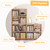 6 Cube Organizer Bookcase White Open Shelf