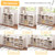 6 Cube Organizer Bookcase White Open Shelf