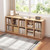 6 Cube Organizer Bookcase Oak Open Shelf
