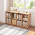 8 Cube Organizer Bookcase Oak Open Shelf