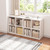 8 Cube Organizer Bookcase White Open Shelf