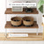 6-Shelf Tall Bookcase, Wall Mount Bookshelf with Natural Wood Finish and Industrial Metal Frame, Rustic Oak/White, Set of 2