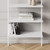 6-Shelf Tall Modern Bookshelf, Wall Mount Ladder Shelf Bookcase with White Wood and Industrial Metal Frame, Matte White/White, Set of 3