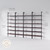 6-Shelf Tall Bookcase, Wall Mount Bookshelf with Natural Wood Finish and Industrial Metal Frame, Nutmeg/Matte Black, Set of 4
