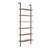 6-Shelf Tall Bookcase, Wall Mount Bookshelf with Reclaimed Oak Wood and Industrial Metal Frame, Reclaimed Oak/Matte Black, Set of 4