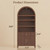Book Shelf 70" Tall Bookcase with Drawer,7-Tier Arched Cabinet with Storage and Fluted Door,Mid-Century Modern Modular Arch Bookshelf for Office Living Room Bedroom Library (Walnut, 1)