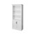 Modern Wood Lower Doors Bookcase Office Bookcase in White